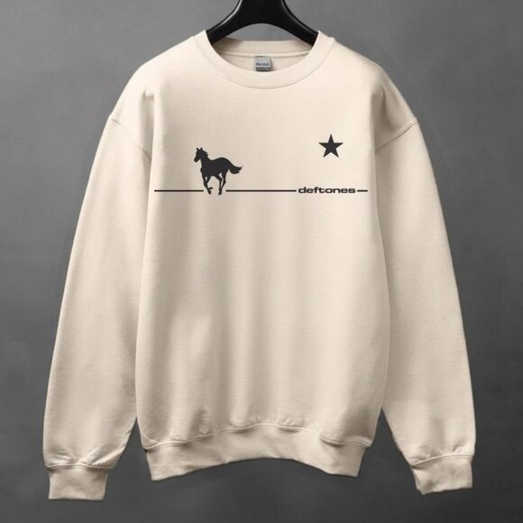 Vintage Y2K White Pony Album Band Deftones Sweatshirt, Retro Deftones Sweater - Picture 1 of 4